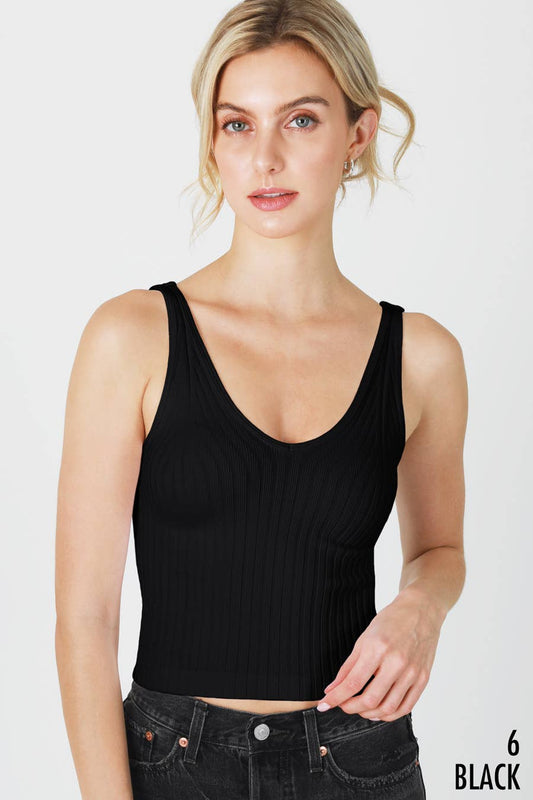 NS8215 - Wide Ribbed Tank Top