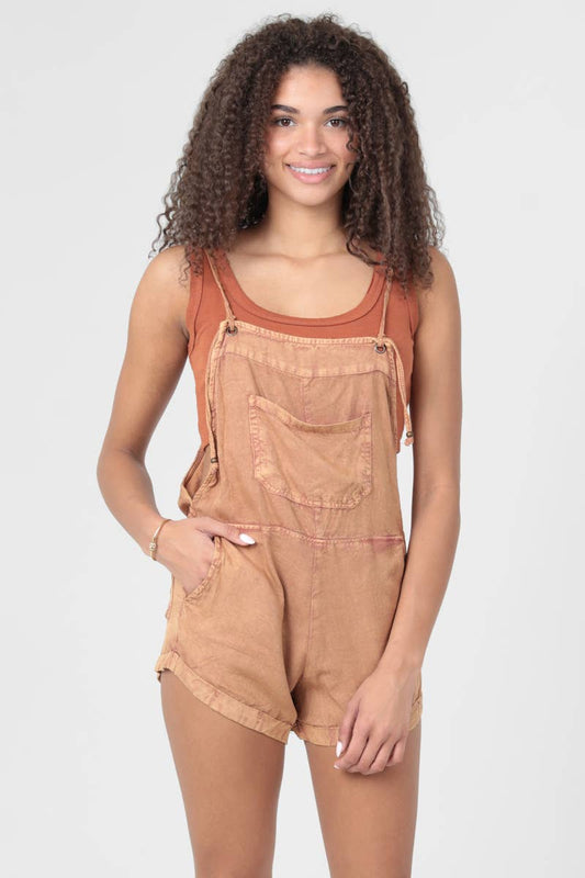 DENIM OVERALL ROMPER