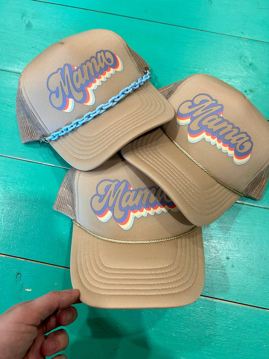 Retro Mama Trucker Hat | Mom Caps | Mothers | Mama