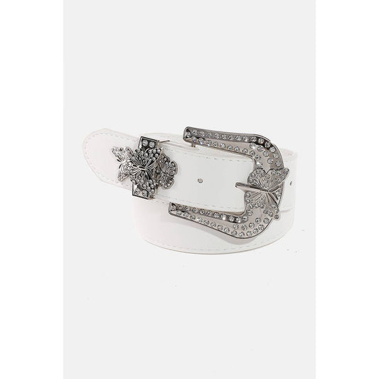 Butterfly Rhinestone Studded Belt