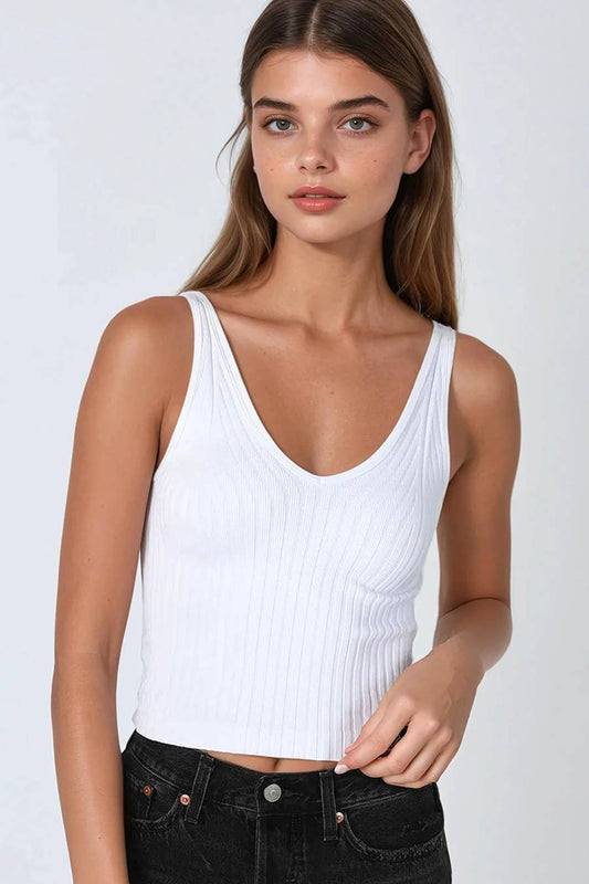 NS8215 - Wide Ribbed Tank Top